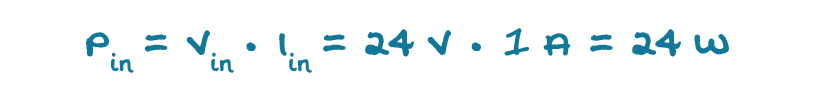 Equation 3: Input power
