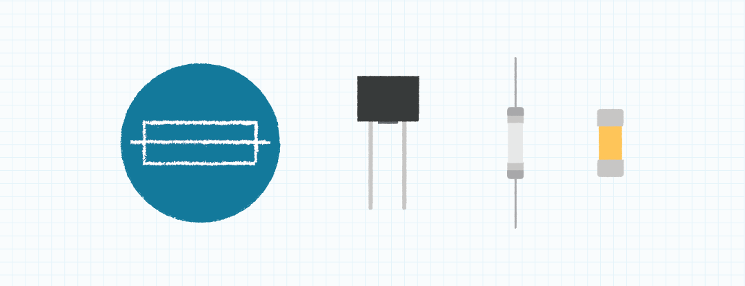 Figure 3: Fuse symbol (left) and mounting styles (right)