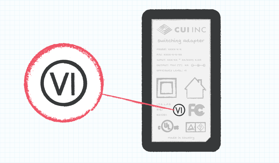 Figure 4: Example of roman numeral level VI mark on power supply label