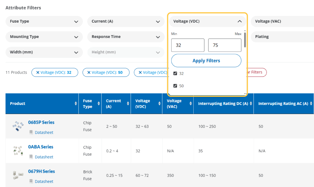 Bel's Advanced Parametric Search